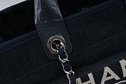 Chanel beach bag handle bag dark blue - 6