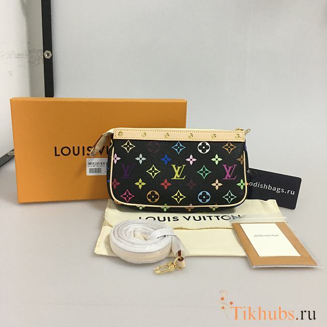 LV muticolor handbag black - 1