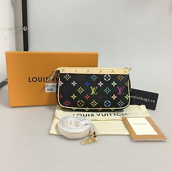 LV muticolor handbag black