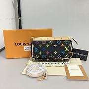 LV muticolor handbag black - 6