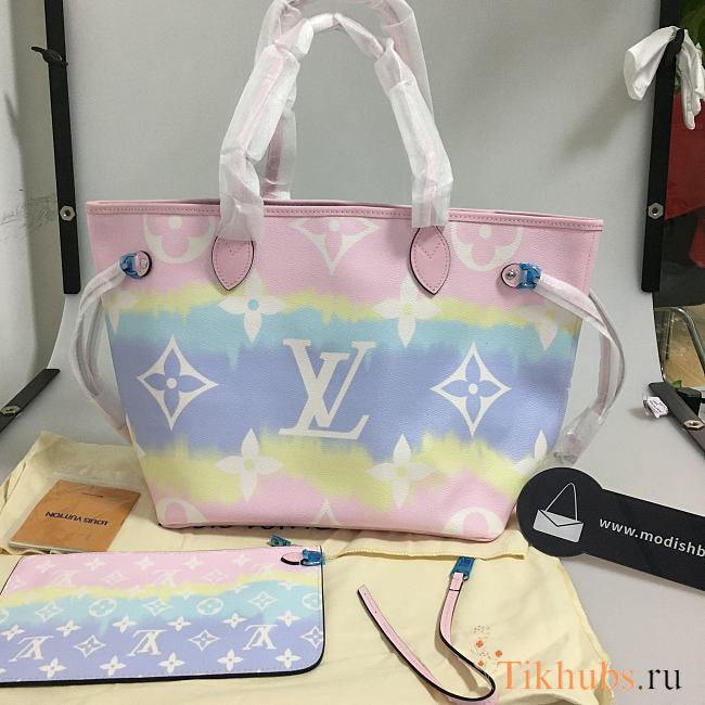 LV Neverfull Gradient Pink Mm - 1