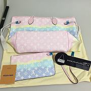 LV Neverfull Gradient Pink Mm - 4