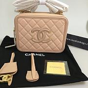 Chanel  Caviar Vanity Bag Pink - 1