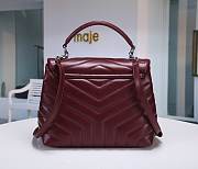 YSL HANDBAG -1 WINE RED - 3