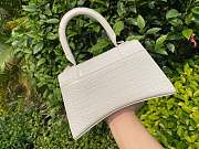 Balenciaga HOURGLASS SMALL TOP HANDLE BAG white - 6