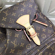 Louis Vuitton Montsouris Gm Monogram Brown Leather Backpack - 6