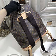 Louis Vuitton Montsouris Gm Monogram Brown Leather Backpack - 2