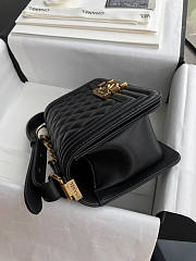 Chanel Boy Bag Lambskin With Classic Gold Hardware - 3