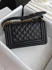 Chanel Boy Bag Lambskin With Classic Gold Hardware - 5