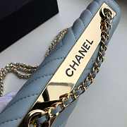 Chanel woc bag light blue 18cm - 5