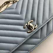 Chanel woc bag light blue 18cm - 4