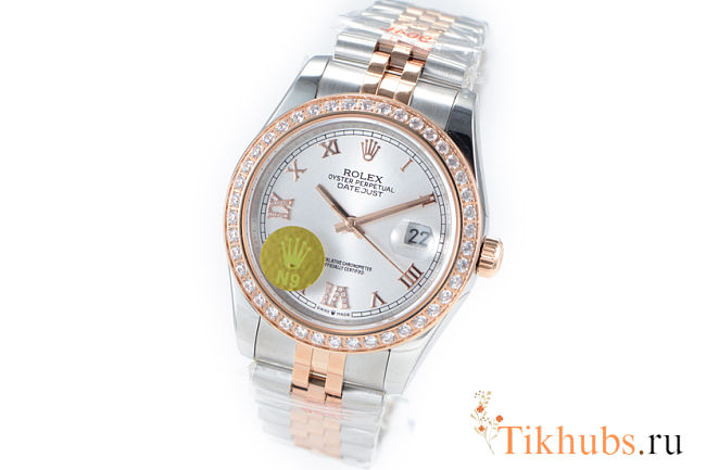 Rolex women watch with diamond - 1