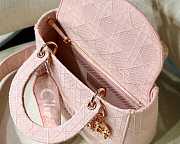 Modishbags Lady Dior pink Handbag - 6