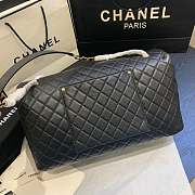 Chanel XXL Airline Flap Bag 46cm Black Gold Hardware - 5