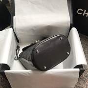 Chanel shoulder bag black with sliver hardware - 6