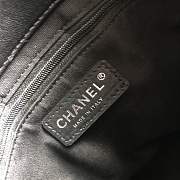 Chanel shoulder bag black with sliver hardware - 2