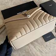 YSL LOULOU Beige with Sliver hardware - 2