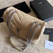 YSL LOULOU Beige with Sliver hardware - 3