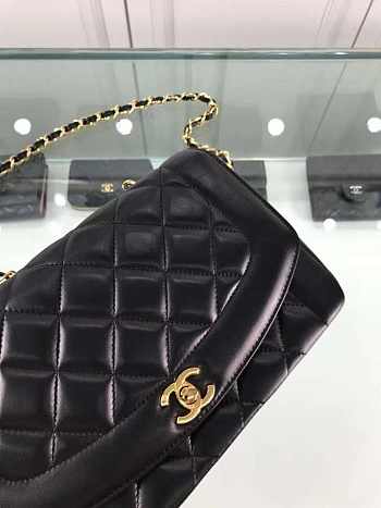 Chanel shoulder bag  black with gold hardware