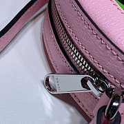 Gucci round bag in Pink with muticolor logo  - 6