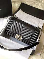 Chanel Leboy lambskin with sliver hardware 20cm - 1