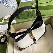 Jackie 1961 Small Shoulder Bag Black/White 636706 Size: 28x19x4.5cm - 5