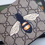 Bee Print GG Supreme Wallet 451268 Size 11x9 cm - 5