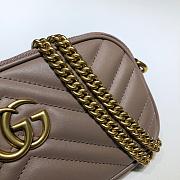 GUCCI-Morsina GG Marmont Zip Cipria 598596 Size 19x10cm - 4