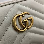 Gucci GG Marmont Shoulder Bags White 598596 Size 19x10cm - 4