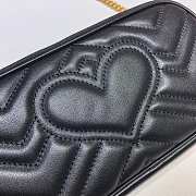 Gucci GG Marmont Shoulder Bags Black 598596 Size 19x10cm - 3