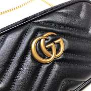 Gucci GG Marmont Shoulder Bags Black 598596 Size 19x10cm - 5