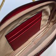 Gucci GG Marmont Shoulder Bags Red 598596 Size 19x10cm - 3