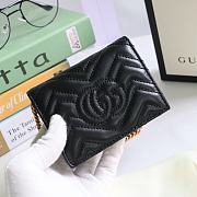 GG Marmont Card Case Wallet Black 625693 Size 11x8.5x3cm - 2