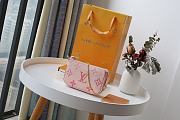 LV-MINI POCHETTE ACCESSOIRES PINK M80501 Size 15.5x10.5x4 cm - 1