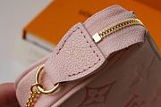 LV-MINI POCHETTE ACCESSOIRES PINK M80501 Size 15.5x10.5x4 cm - 4