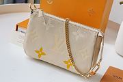 LV-MINI POCHETTE ACCESSOIRES White/Yellow M80501 Size 15.5x10.5x4 cm - 2