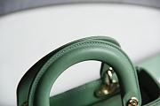 My Lady Dior ABC Enamel Button Series Green 8878 Size 20x16.5x8 cm - 2