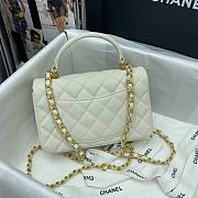 Chanel Classic 610 White Size 20x14x7 cm - 4