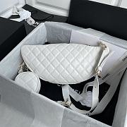 Chanel Women Waist Chest Bag White AS1077 Size 34x15x6 cm - 3