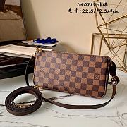 LV POCHETTE ACCESSOIRES Damier Azur canvas N40712 Size 22.5x4x12.5 cm - 1