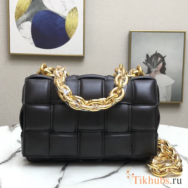 Bottega Venetα CHAIN CASSETTE Black 44048 Size 26*18*8cm - 1