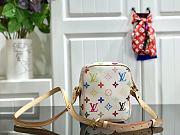 LOUIS VUITTON MONOGRAM MULTI-COLOR White M40055 Size 16x13.5x4.5 cm - 1