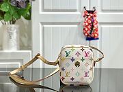 LOUIS VUITTON MONOGRAM MULTI-COLOR White M40055 Size 16x13.5x4.5 cm - 6