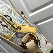 LOUIS VUITTON MONOGRAM MULTI-COLOR White M40055 Size 16x13.5x4.5 cm - 4