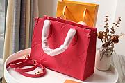 Louis Vuitton Fuschia Empreinte Onthego PM Red M45660 Size 28x11x19 cm - 1