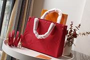 Louis Vuitton Fuschia Empreinte Onthego PM Red M45660 Size 28x11x19 cm - 5