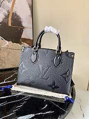 LV-ONTHEGO Small Shopping Bag Black M45653 Size 25x19x11.5 cm - 4