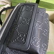 GG Embossed Belt Bag Black 645093 Size 28×18×8 cm - 6