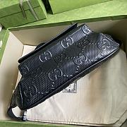 GG Embossed Belt Bag Black 645093 Size 28×18×8 cm - 3