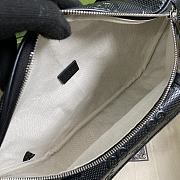 GG Embossed Belt Bag Black 645093 Size 28×18×8 cm - 2